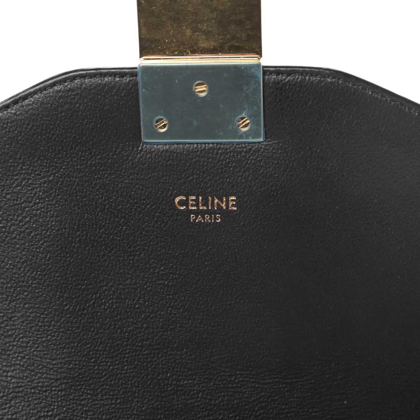 Shiny Calfskin Medium C Bag Black