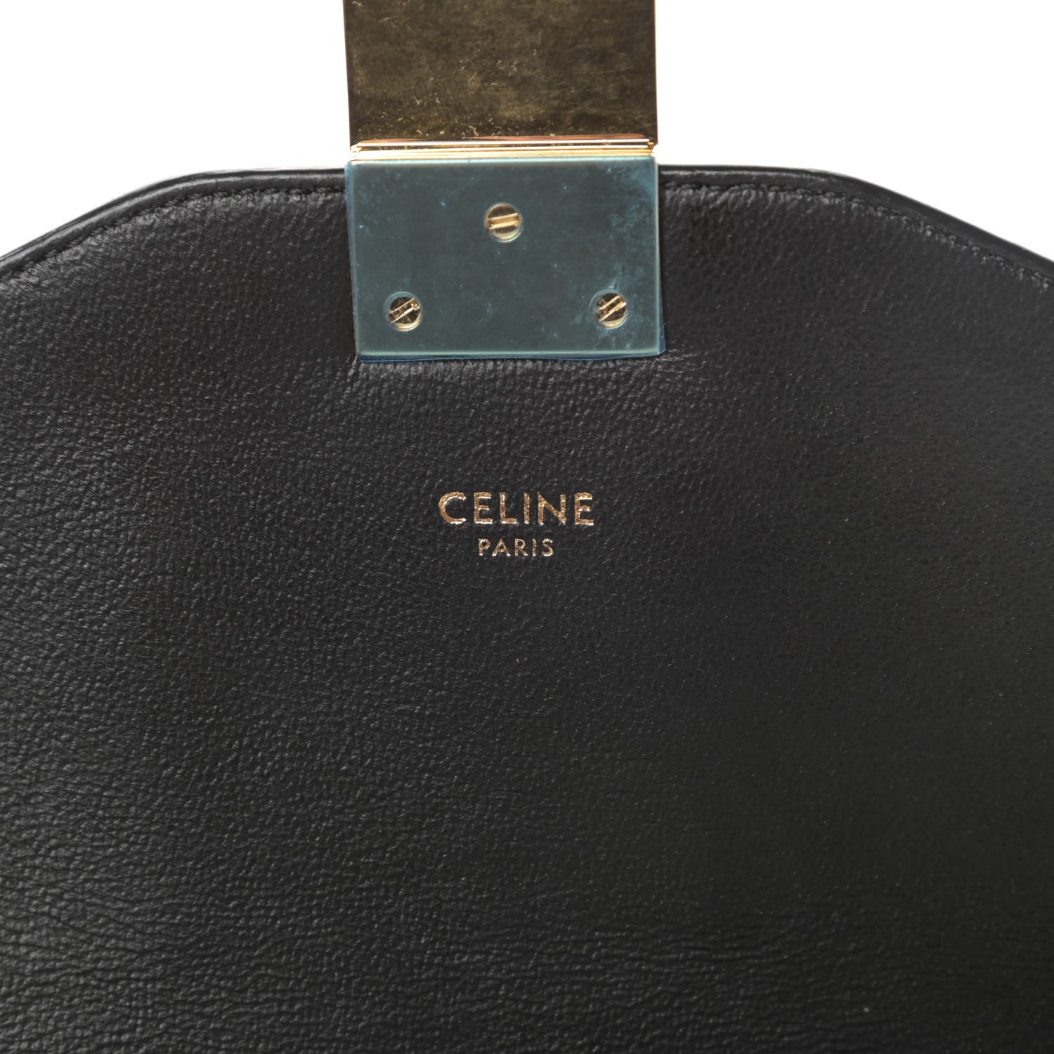 Celine Shiny Calfskin Medium C Bag Black 6 of 10