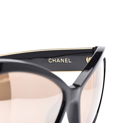 Chanel Acetate CC Cat Eye Sunglasses 5271 Black 5 of 6
