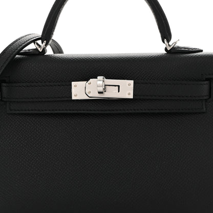 Hermes Epsom Mini Kelly Sellier 20 Black 8 of 11