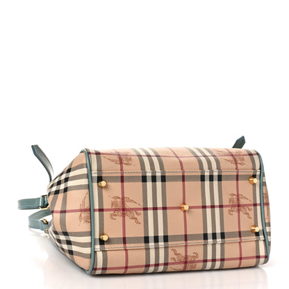 Burberry Haymarket Check Small Canterbury Tote Eucalyptus Grey 4 of 10
