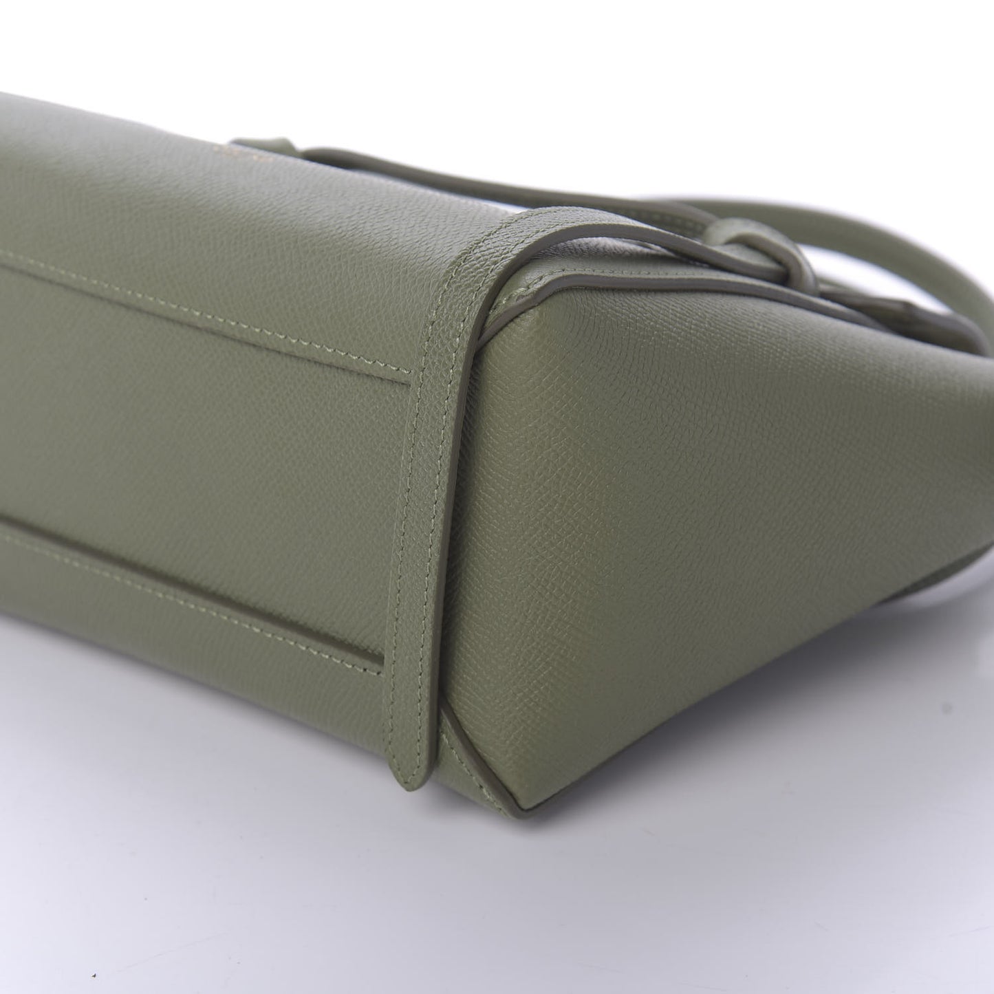 Grained Calfskin Nano Belt Bag Light Khaki