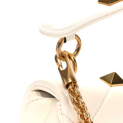 Valentino Garavani Nappa Medium Roman Stud Shoulder Bag Ivory 8 of 10