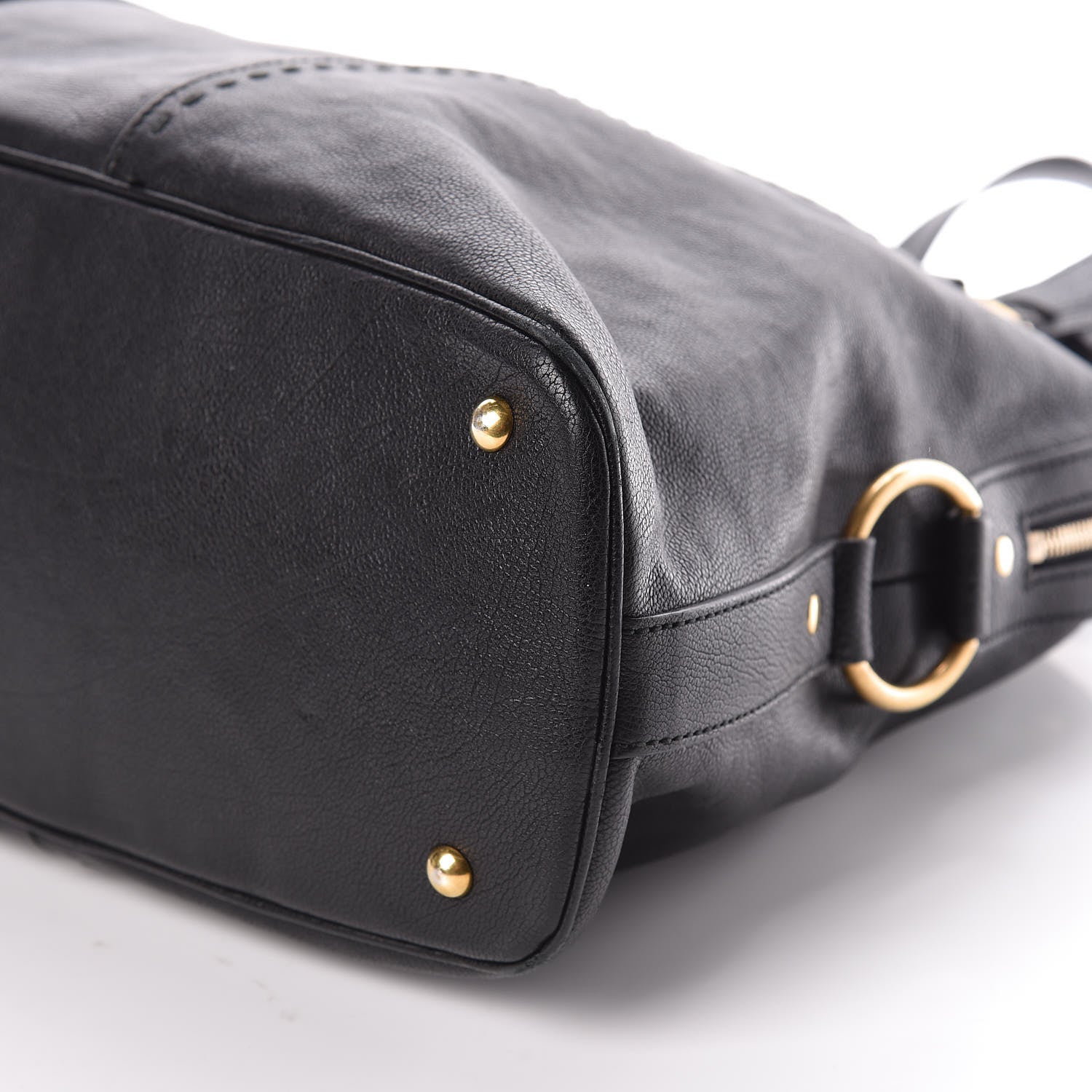 Saint Laurent Calfskin Oversized Muse Black 9 of 9