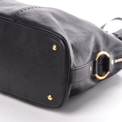 Saint Laurent Calfskin Oversized Muse Black 9 of 9