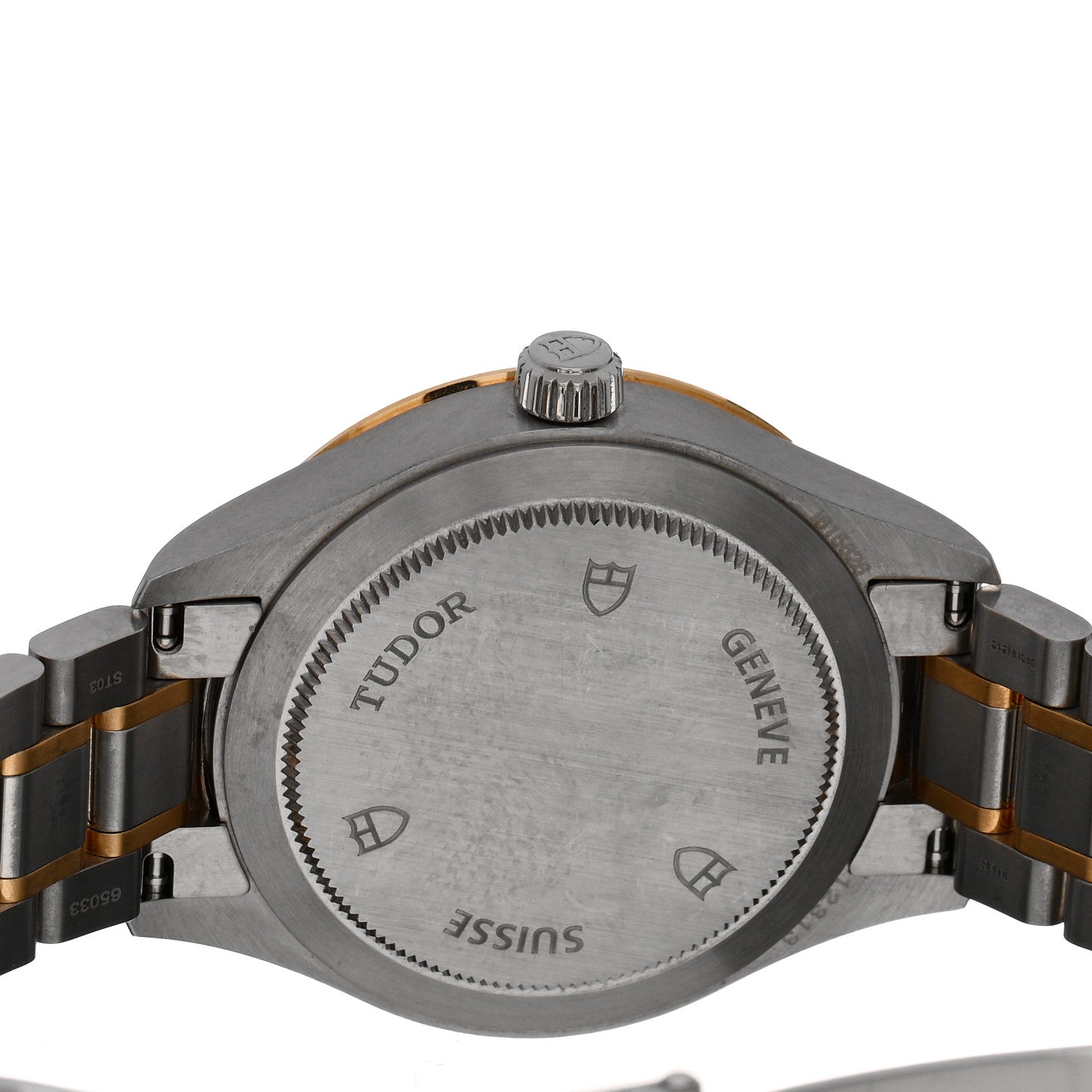TUDOR Stainless Steel 18K Yellow Gold 34mm Style Automatic Watch Black M12313 4 of 5