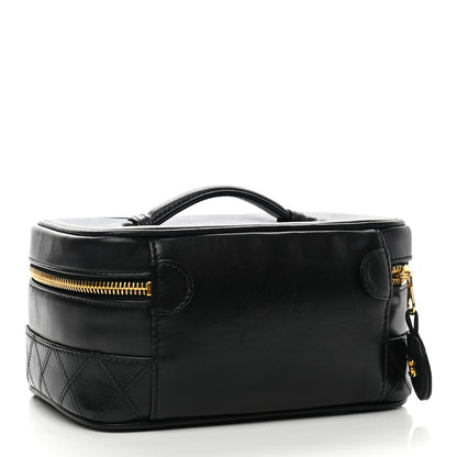 Chanel Lambskin Vanity Cosmetic Case Black 3 of 10