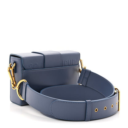 Christian Dior Box Calfskin 30 Montaigne Box Bag Blue 3 of 11