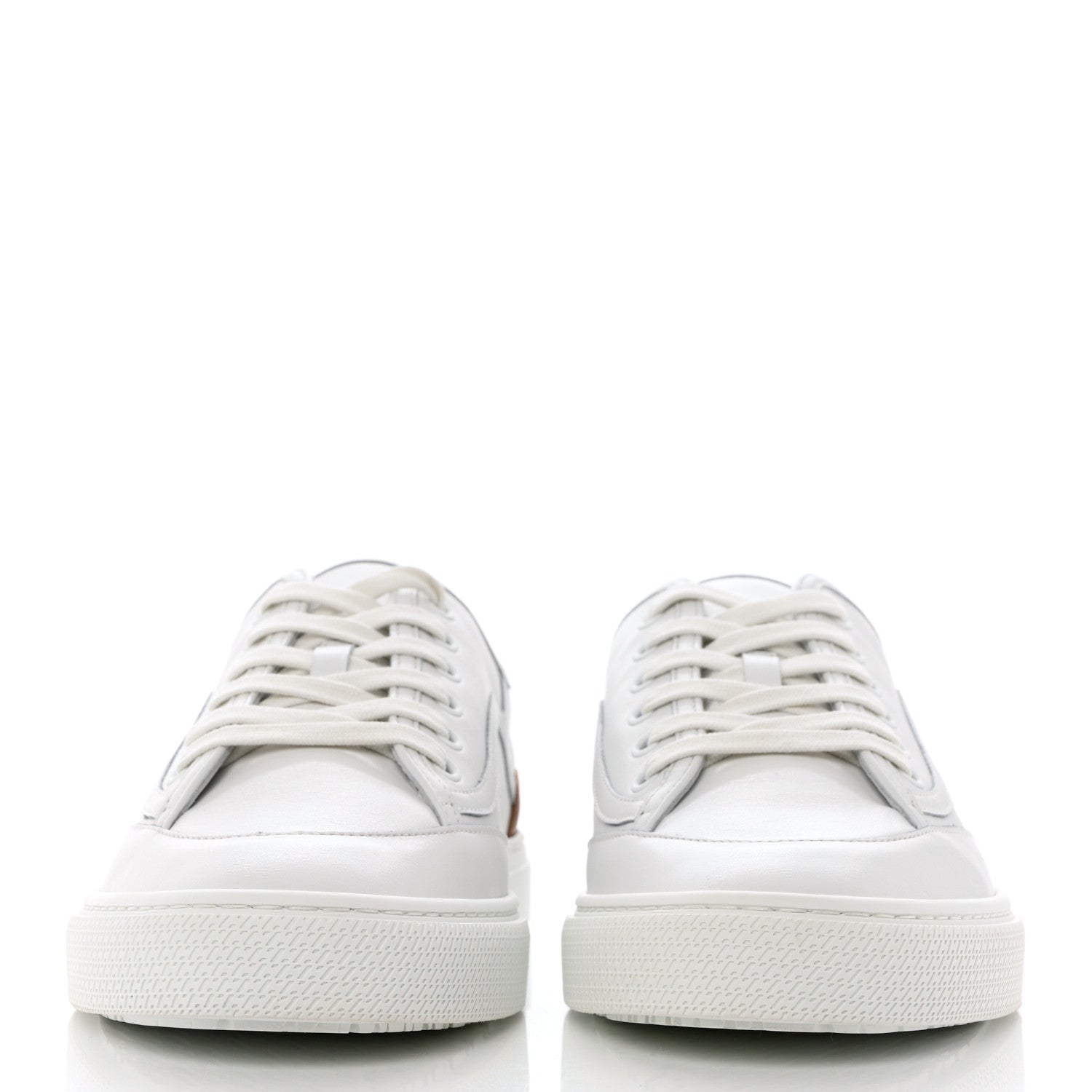 Hermes Calfskin Mens Get Sneakers 40 White 2 of 10