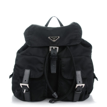 Prada Nylon Vela Medium Backpack Black 1 of 8