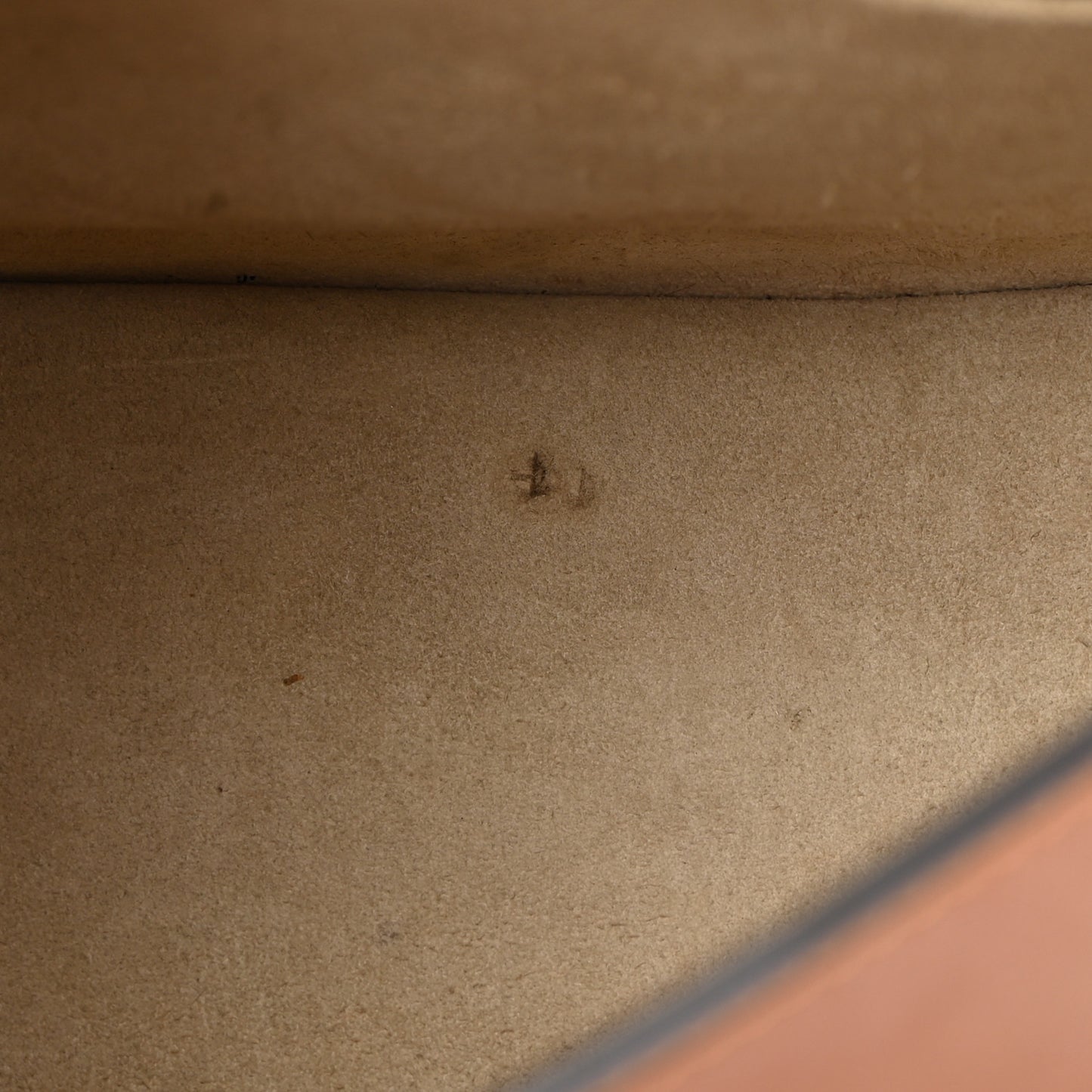 Calfskin Suede Medium Nile Bracelet Bag Caramel