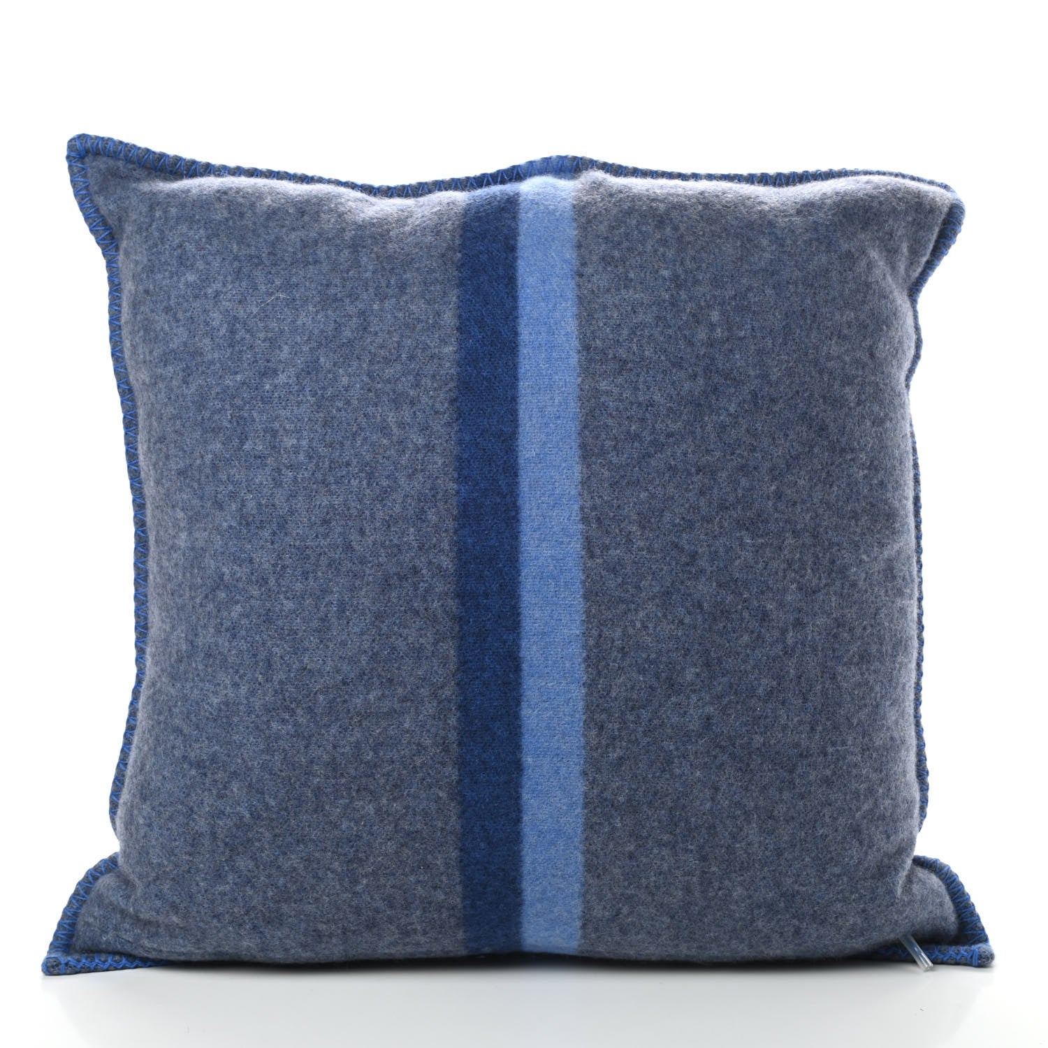 Louis Vuitton Wool Cashmere Cushion Pillow Blue Gray 2 of 3