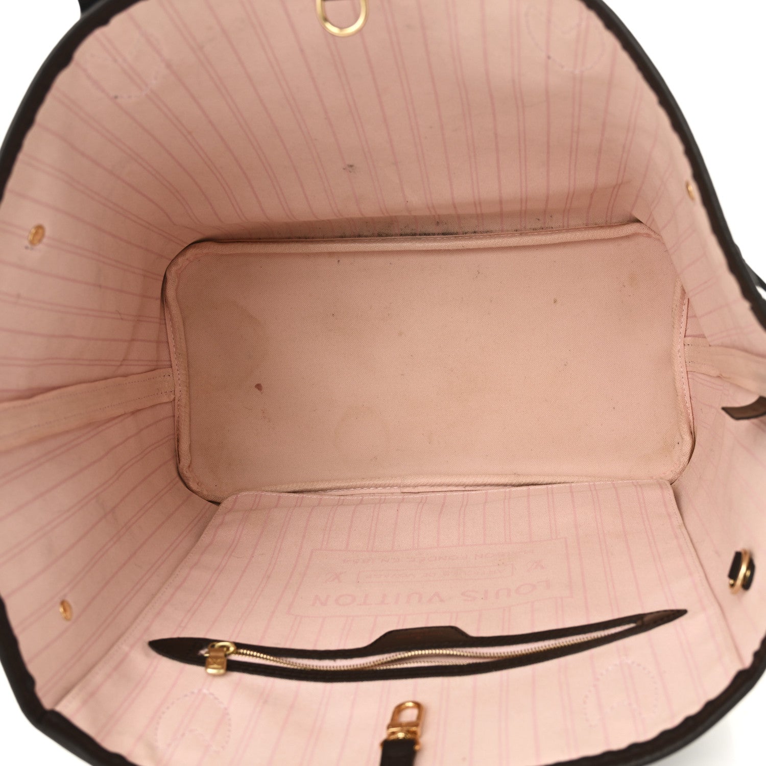 Louis Vuitton Damier Ebene Neo Neverfull MM Rose Ballerine 5 of 10