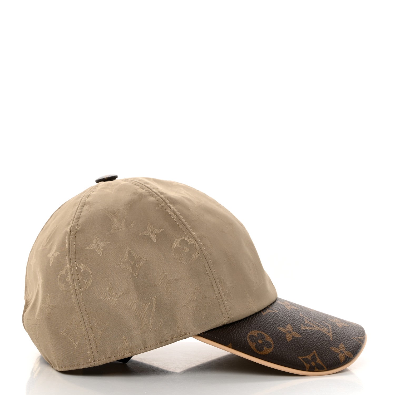 Louis Vuitton Monogram Polyester Silk LV Get Ready Cap M Beige 5 of 10
