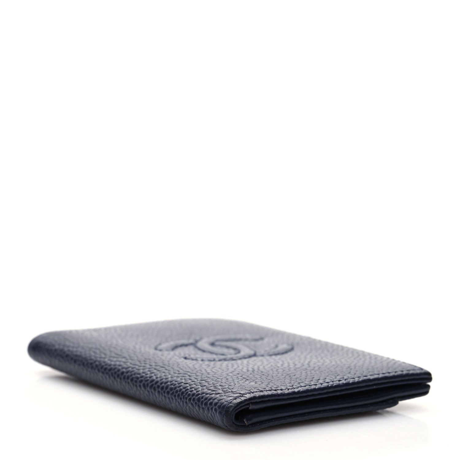 Chanel Caviar Timeless CC Timeless Card Holder Wallet Navy 4 of 6