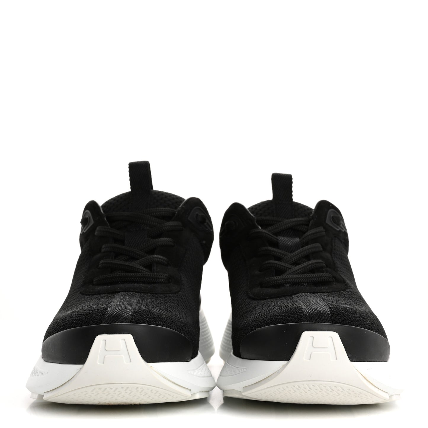 Technical Knit Suede Heros Sneakers 39 Black