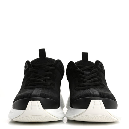 Hermes Technical Knit Suede Heros Sneakers 39 Black 3 of 14