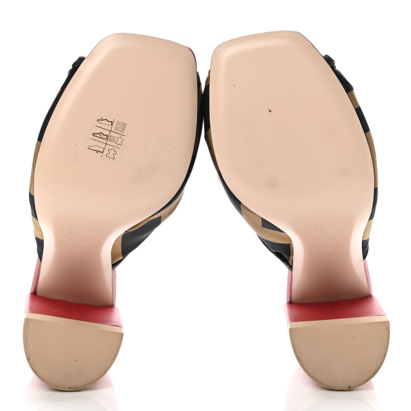 Silk FF Twist Mules 38 Tobacco