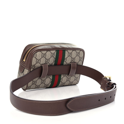Gucci GG Supreme Monogram Web Small Ophidia Belt Bag 95 38 Dark Brown 3 of 10