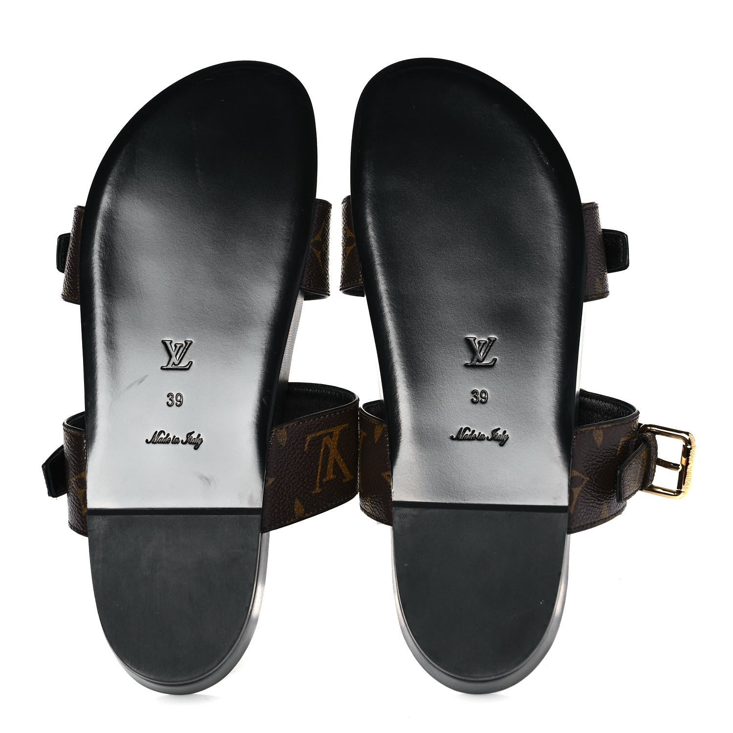 Louis Vuitton Monogram Bom Dia Mule Sandals 39 Black 5 of 9