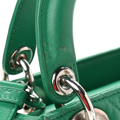 Christian Dior Lambskin Cannage Mini Lady Dior Green 12 of 12