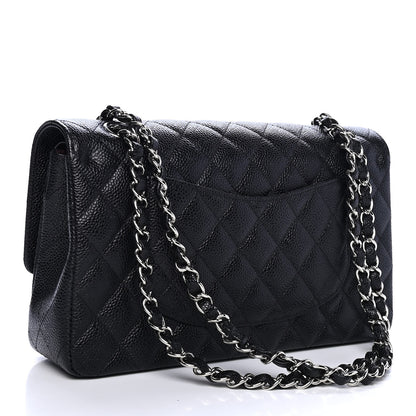 Chanel Caviar Quilted Medium Double Flap Black 2 of 4