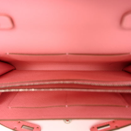 Hermes Epsom Kelly Wallet To Go Rose Confetti 5 of 10