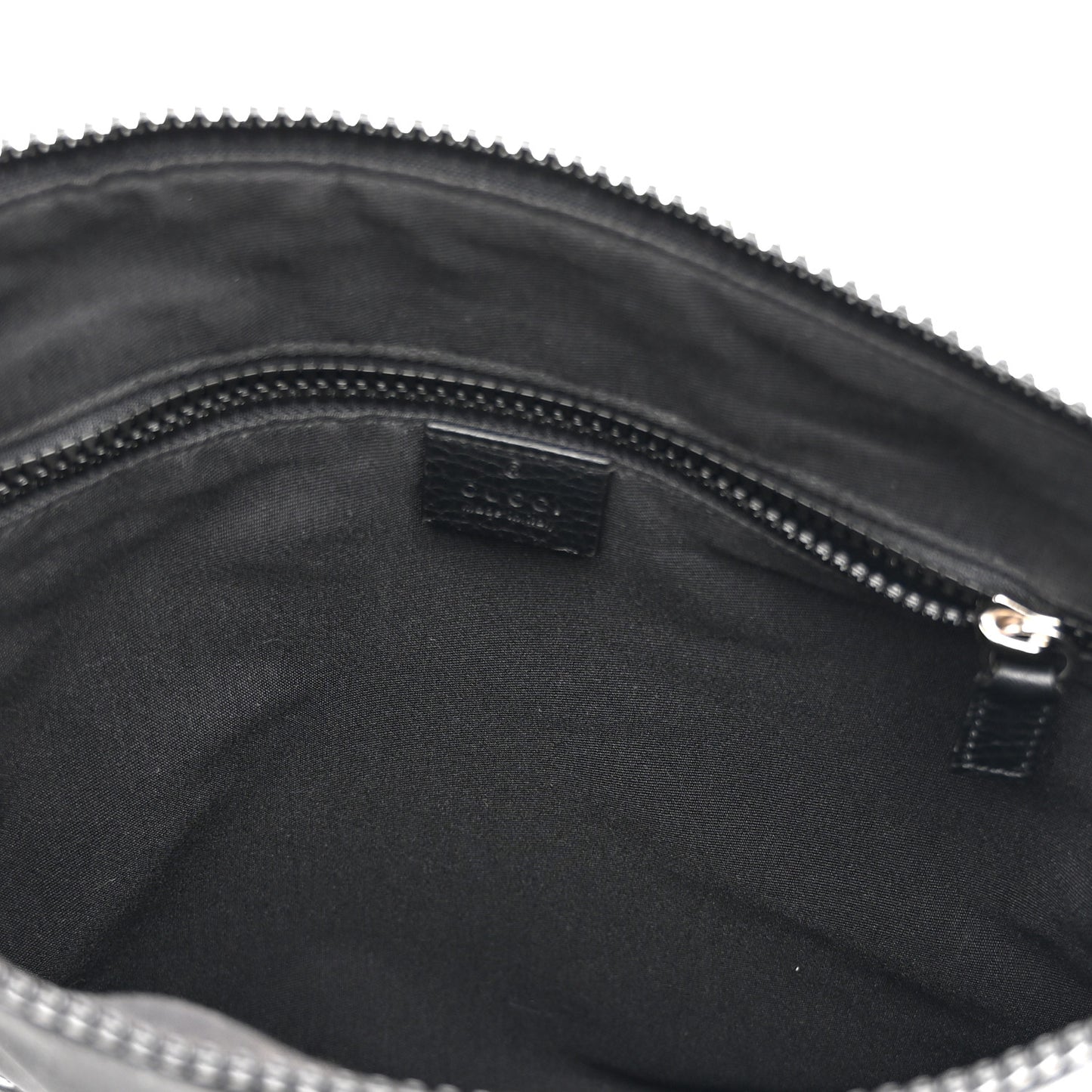 Nylon Monogram Medium Flat Messenger Bag Black
