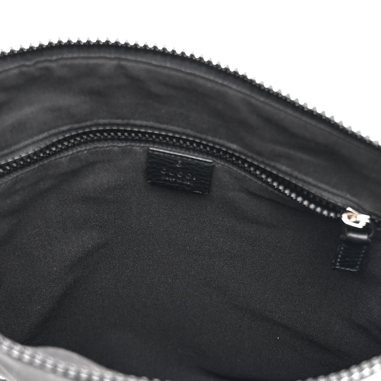 Gucci Nylon Monogram Medium Flat Messenger Bag Black 5 of 11