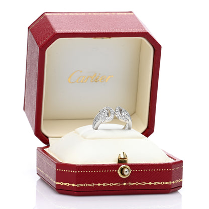 Cartier 18K White Gold Diamond C De Cartier Ring 51 5.75 5 of 5