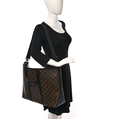 Louis Vuitton Monogram Macassar Weekend Tote GM 2 of 8