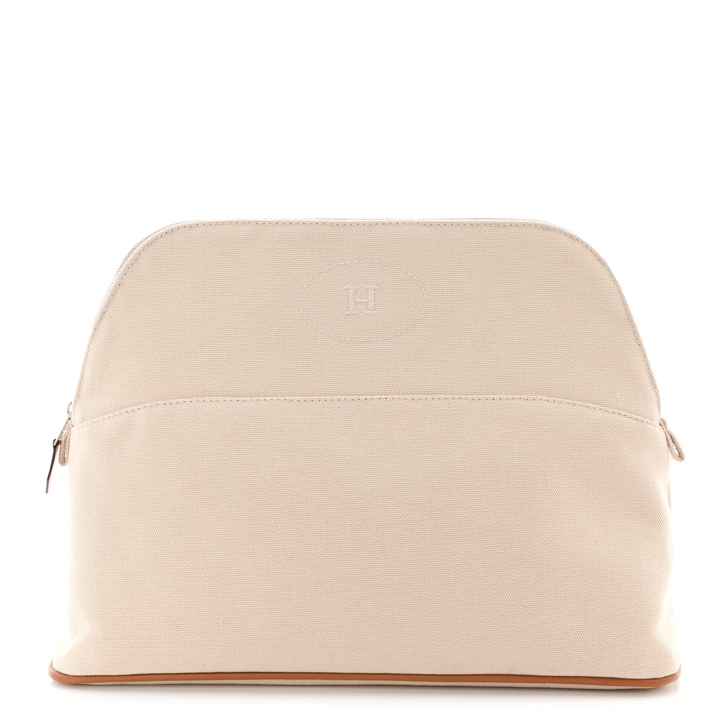 Cotton Canvas Mini Bolide Travel Cosmetic Pouch Natural