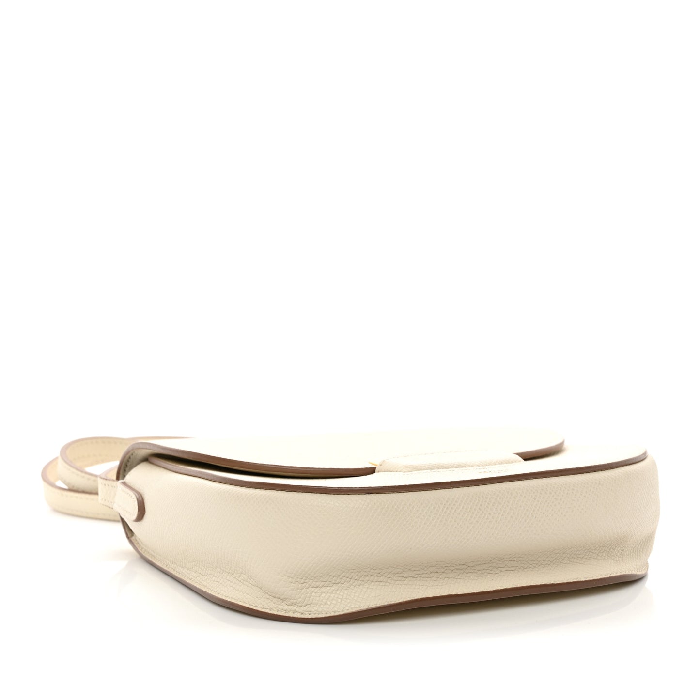 Grained Calfskin Small Trotteur White