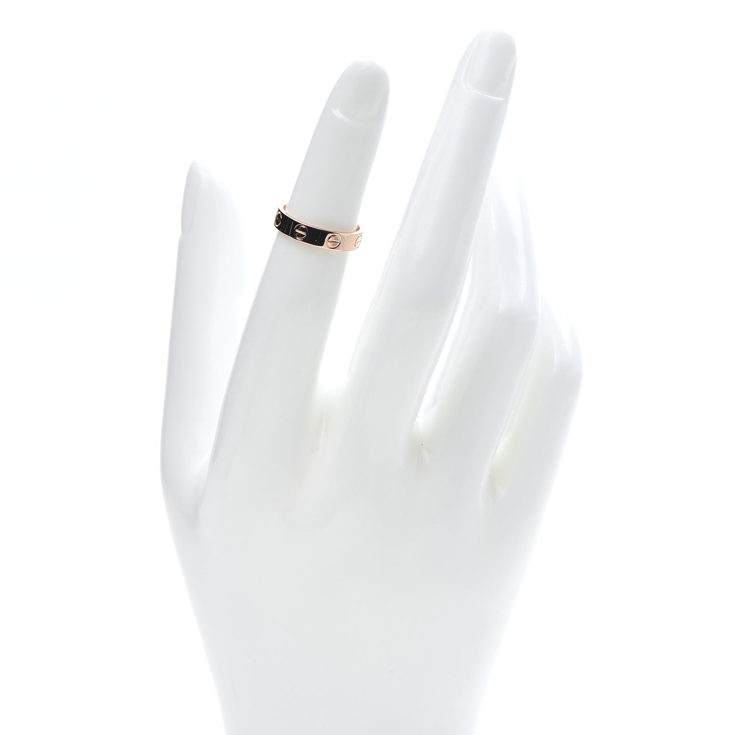18K Pink Gold 3.5mm LOVE Wedding Band Ring 47 4