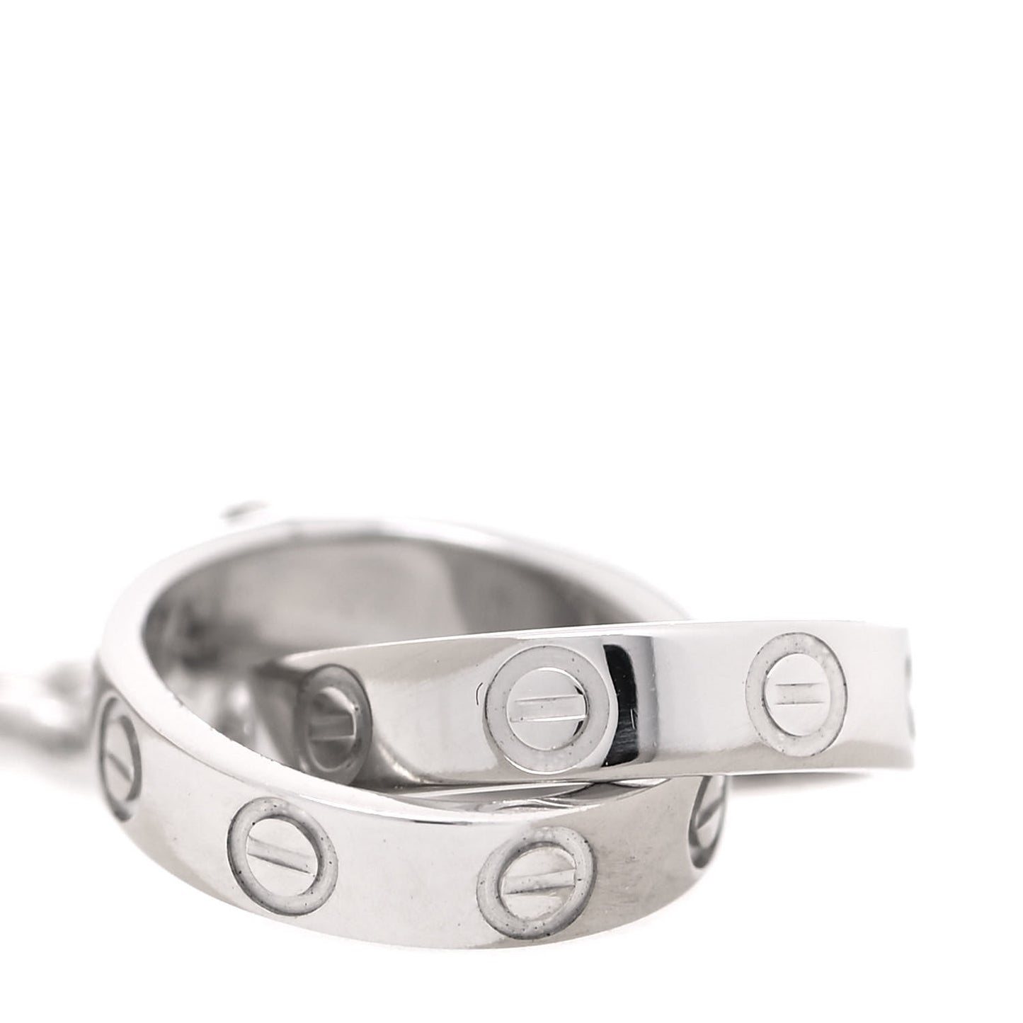 18K White Gold Interlocking LOVE Bracelet