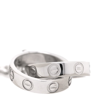 Cartier 18K White Gold Interlocking LOVE Bracelet 3 of 8