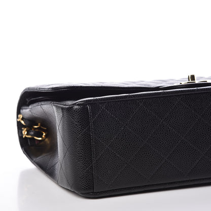 Chanel Caviar Quilted Maxi Double Flap Black 7 of 11