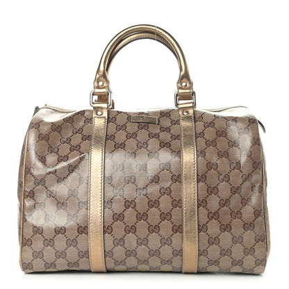 Gucci Crystal Monogram Medium Joy Boston Bronze 1 of 12