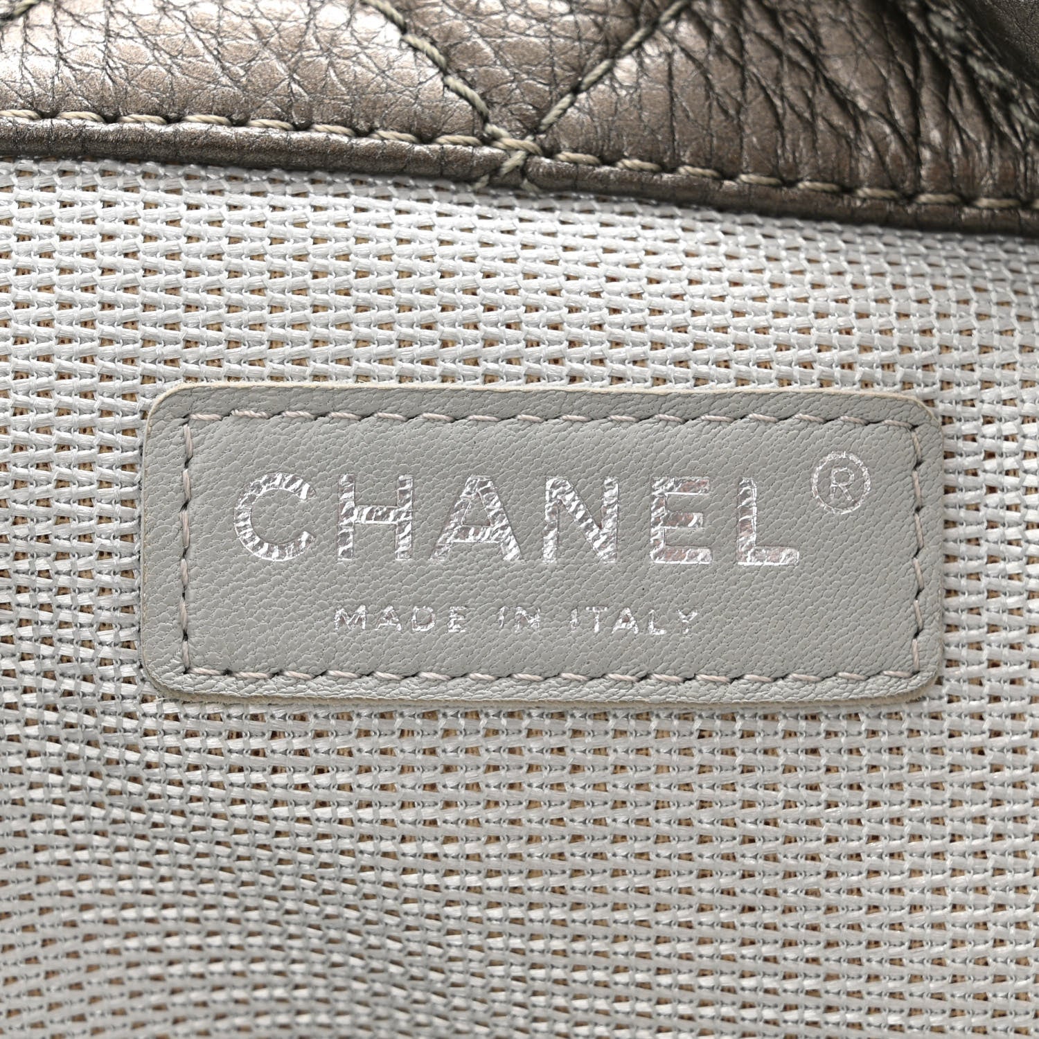 Chanel Metallic Calfskin Quilted XXL Travel Flap Bag Dark Silver 6 of 10
