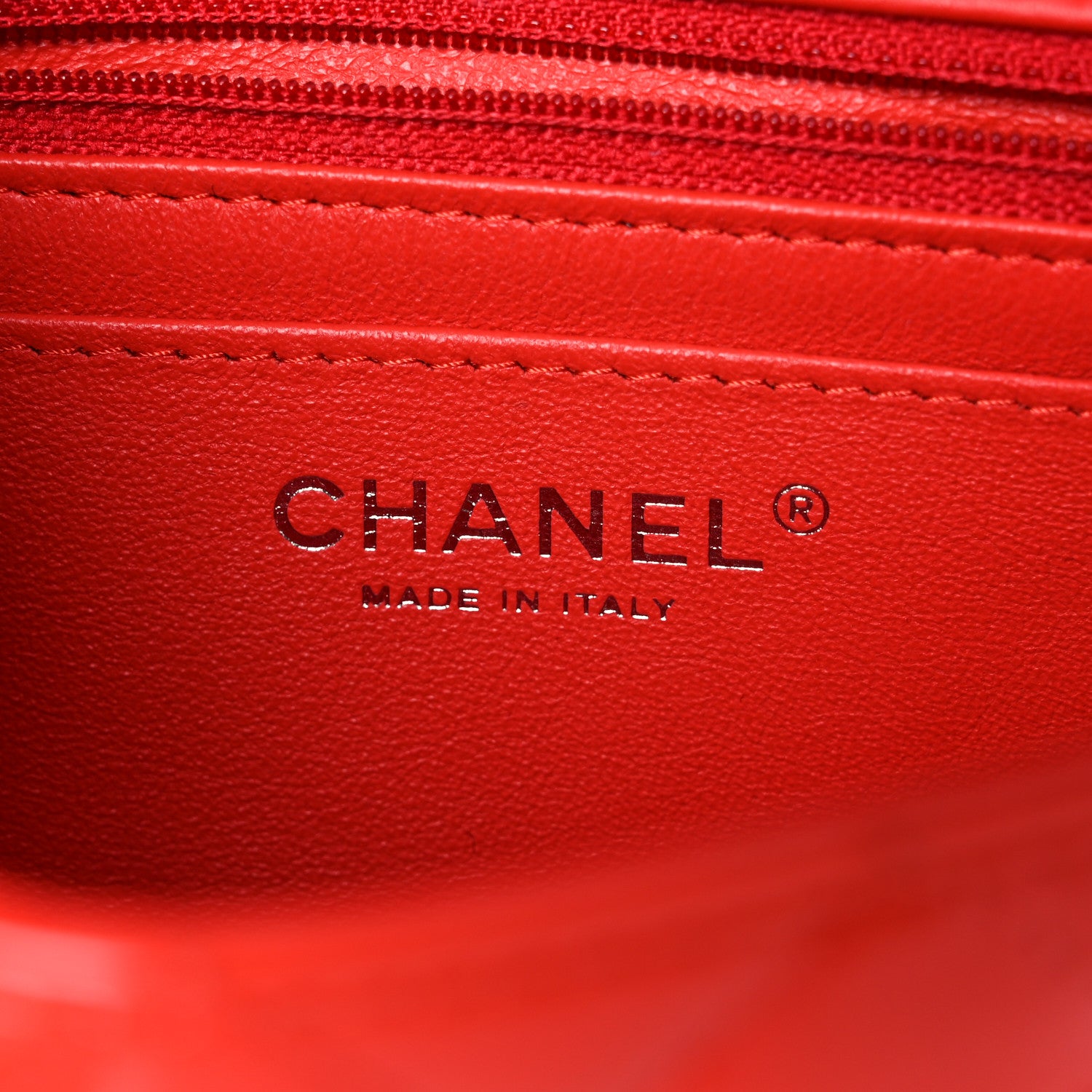 Chanel Patent Calfskin Quilted Mini Rectangular Flap Red 6 of 9
