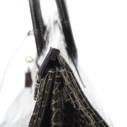 Hermes Shiny Porosus Crocodile Birkin 40 Graphite 43 of 45