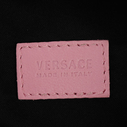 Versace Calfskin Medium Palazzo Fringe Crossbody Bag Pink 6 of 6