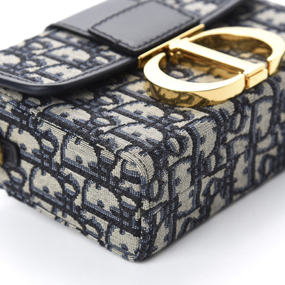 Christian Dior Oblique 30 Montaigne Box Bag Blue 6 of 10