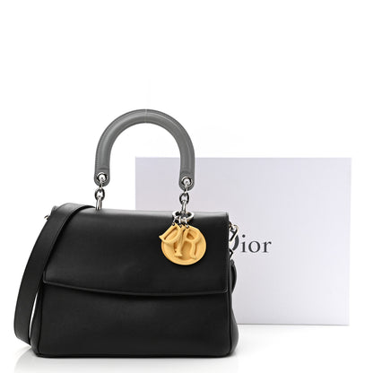 Christian Dior Smooth Calfskin Small Tri-Color Be Dior Flap Black Grey Yellow 10 of 13