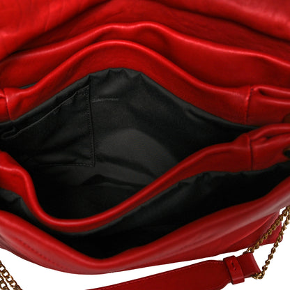 Lanvin Lambskin Quilted Medium Sugar Flap Shoulder Bag Red 6 of 11