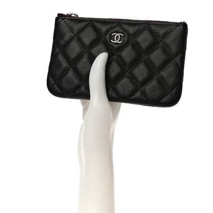 Chanel Caviar Quilted Small Cosmetic Case Black 2 of 10