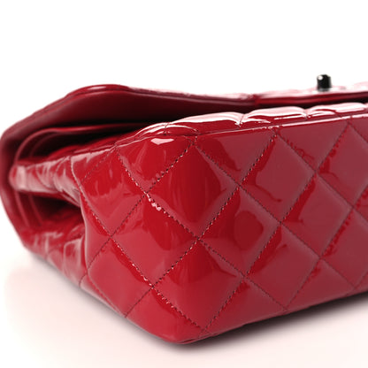 Chanel Patent Quilted Jumbo Double Flap Red 8 of 9