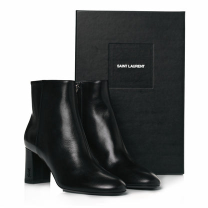 Saint Laurent Calfskin Loulou 70 Ankle Boots 35.5 Black 8 of 8