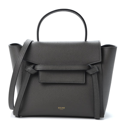 Celine Grained Calfskin Nano Belt Bag Grey 1 of 10