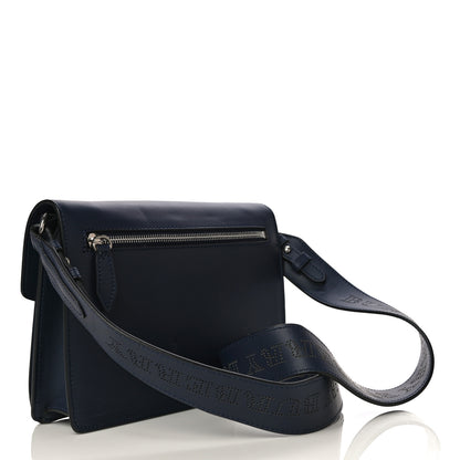 Burberry Calfskin Perforated Small Macken Crossbody Bag Regency Blue 3 of 16
